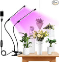 Grow Light Plant Lights for Indoor Plants2 Heads LED Grow Light with Full Spectrum &amp Red Blue Purple Spectrum for Indoor Plant Growing Lamp3/9/12H Timer 10 Dimmable Levels (Both-Head)