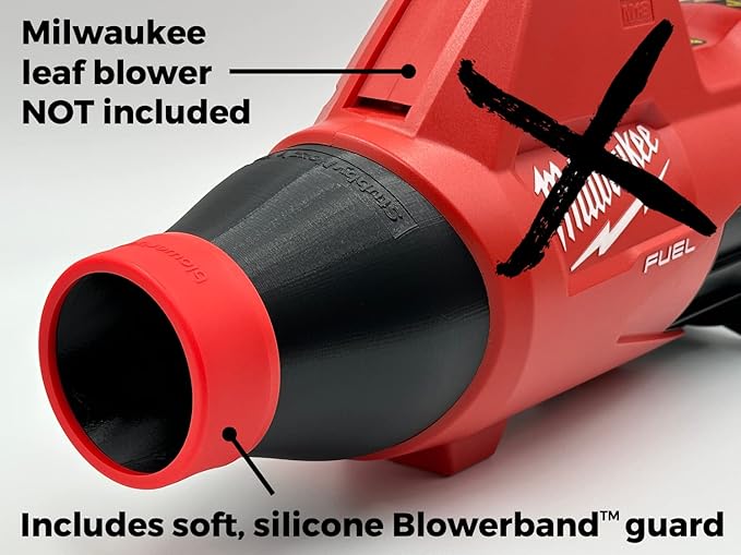 Stubby Car Drying Nozzle for Milwaukee M18 Fuel Leaf Blowers - Single Battery Gen I &amp II (2724-20 &amp 2728-20)