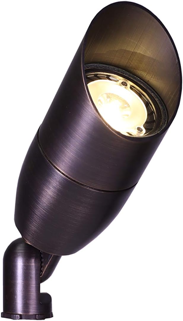 Best Pro Lighting LED 9 Watt Low Voltage Landscape Directional Lighting Spot Light 12V - Solid Brass
