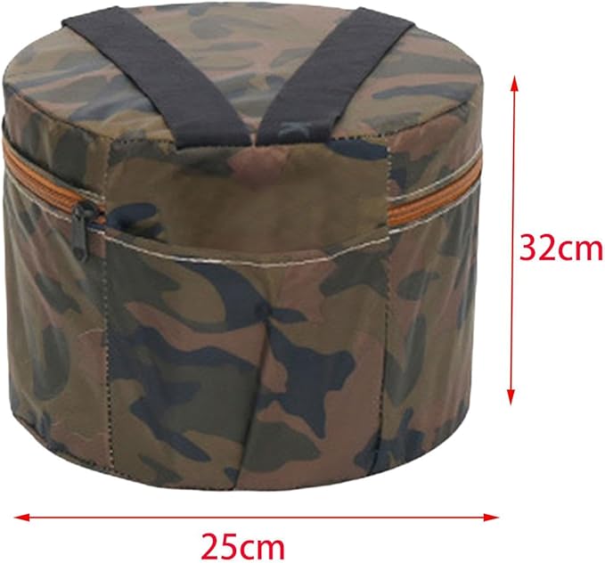 2X Wearable Gardening Stool Round Stool Workseat for Outside Gardening Fishing 32cm