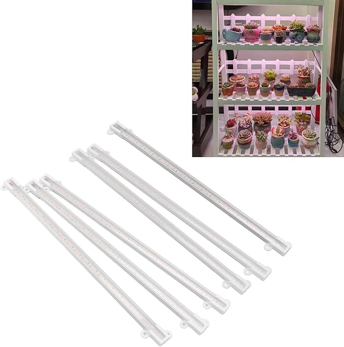 Enhance Plant Growth with Solar Plant Grow Light Strip for Balcony Greenhouse and Indoor Gardens(34cm-White)