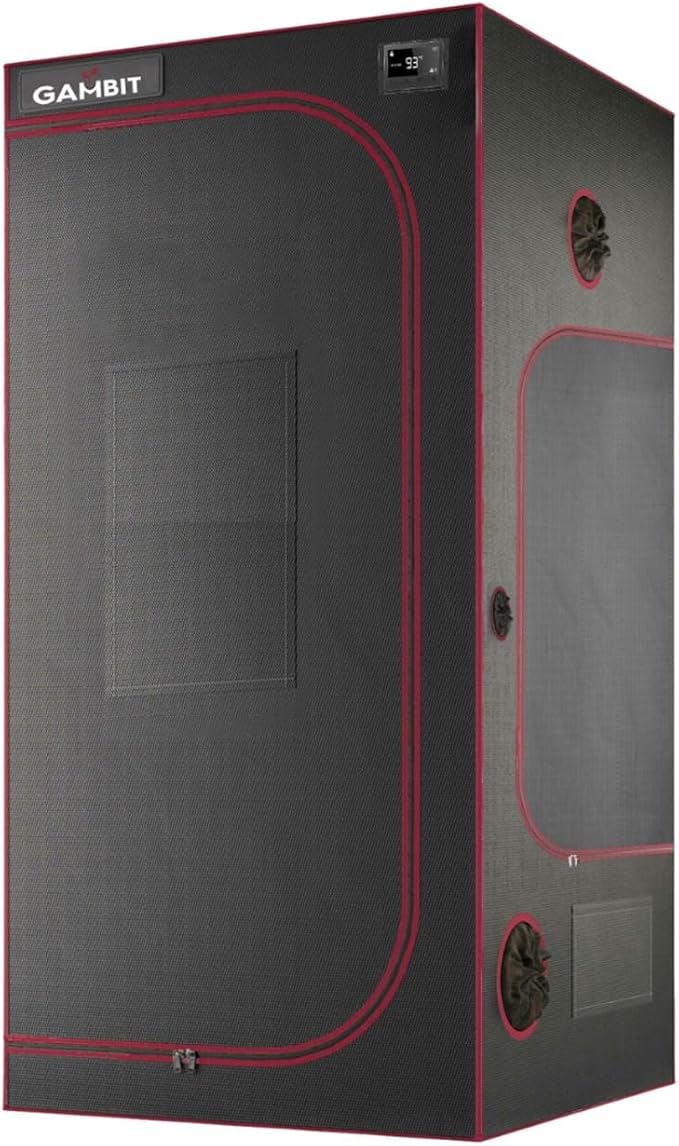 Bud Bunker 4x4 Grow Tent Thickest 25mm/1-Inch Poles Heavy-Duty 2000D Diamond Mylar Canvas 48x48x80