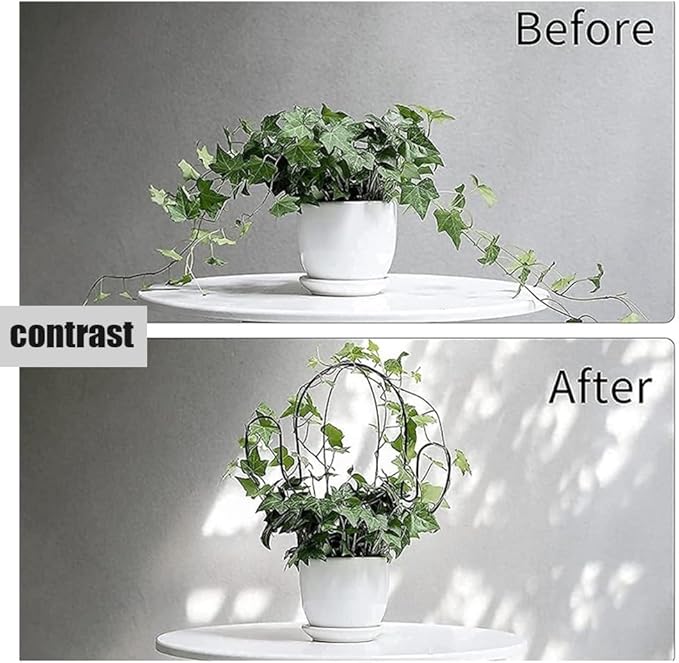 4 pcs 13 * 11.4in Trellis for Potted Plants Mini Garden Trellis for Climbing Plants Iron Trellis DIY Climbing Trellis