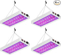 4PCS 2000W 2025 Upgraded Full Spectrum Planting Lights Red Blue UV/IR Diodes Dimmable Zero Noise High Yield for Seed Veg/Bloom Modes AV 100-277V US Plug Ideal for Indoor Plants Greenhouses Hydroponics