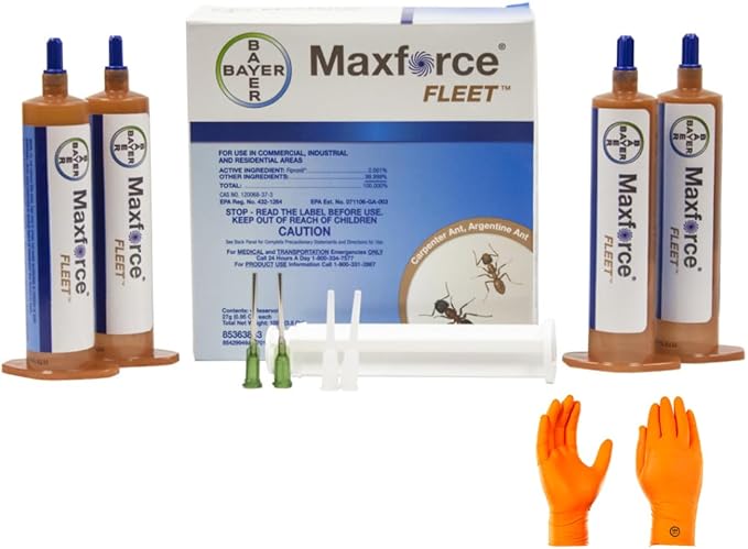 Max Force Fleet - RapidShield Ant Control: Fastest-Acting Formula with Fipronil Power for Lasting Elimination - Indoor and Outdoor Protection Against Argentine Carpenter and Odorous House Ants