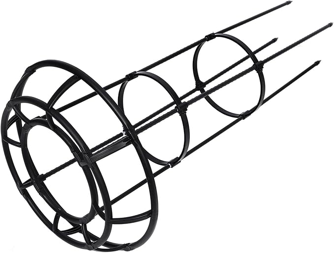 IMIKEYA Indoor Plant Trellis Metal Climbing Plant Support Cage Φ25.4cm Diameter X 105cm Height Garden Rack for Indoor Climbing Vines and Flower Pots