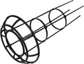 Garden Plant Climbing Stand Metal Trellis Support Cage for Potted Plants Indoor Outdoor Φ25.4cm X 105cm Vine Climbing Frame