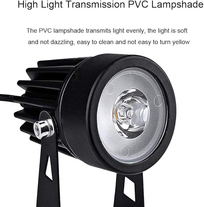 SUNLONG Solar-Powered Cast Aluminium Warm White LED Spotlight for Outdoor Garden Yard Landscape Tree Uplight Downlight