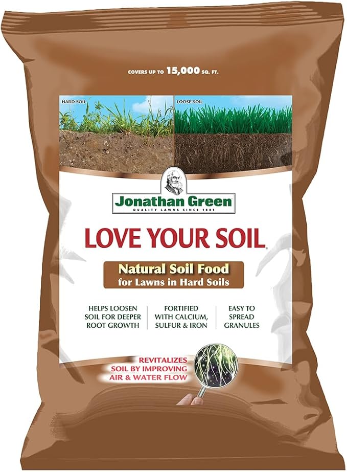 Jonathan Green (12191) Love Your Soil Soil Food for Lawns in Hard Soils - Soil Amendment for Grass &amp Vegetable Gardens (15000 Sq. Ft.)