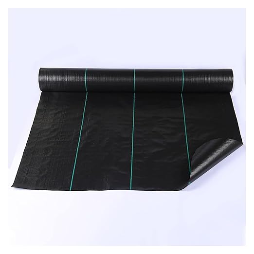 Driveway Fabric Weed Barrier Fabric Weed Control Film Garden Barrier Fabric for Flower Bed(0.9x91m/3x300ft)