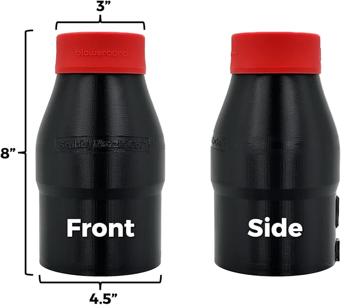 Stubby Car Drying Nozzle for Milwaukee M18 Fuel Leaf Blowers - Single Battery Gen I &amp II (2724-20 &amp 2728-20)