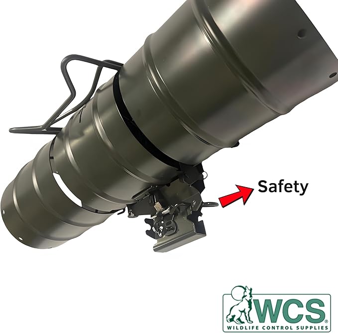 WCS Easy Set Tube Squirrel Trap 15 Rust-Resistant Steel Tunnel Trap with Safety Latch &amp 5 Tension Settings Targets Chipmunks &amp Small Rodents for Yards &amp Gardens