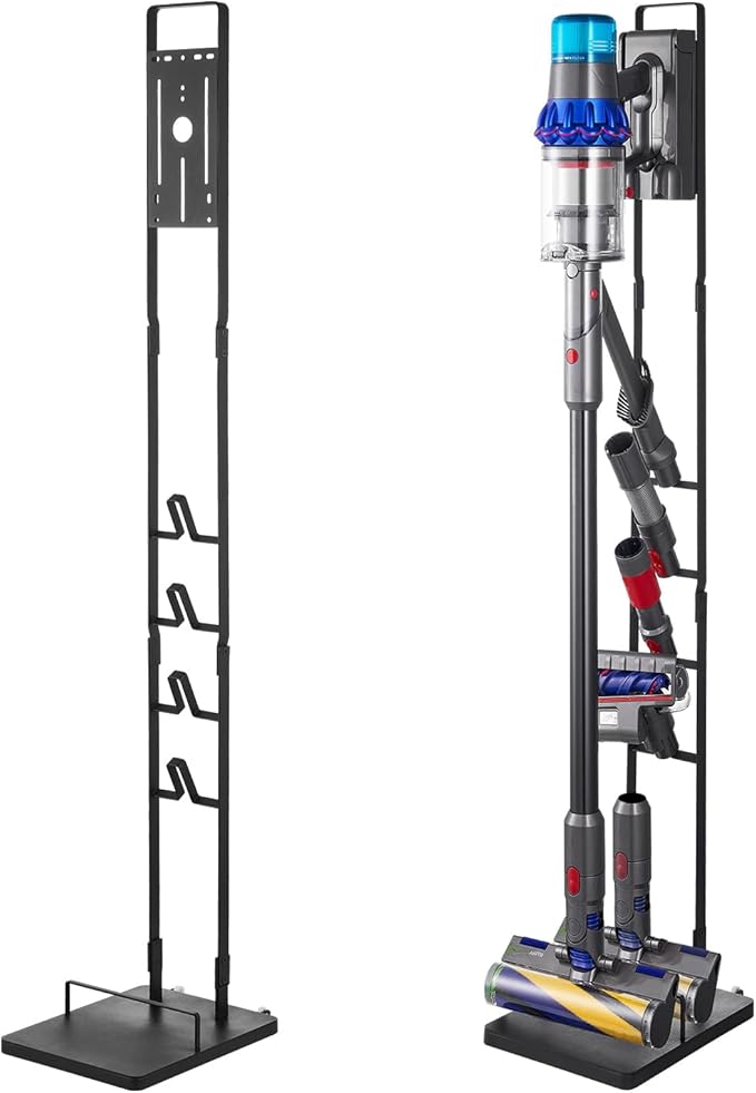 VEVOR Vacuum Stand Compatible with V6 V7 V8 V10 V11 V15 Stable Vacuum Stand Holder with Wheels for DC30 DC31 DC34 DC35 DC58 DC59 DC62 D74 Cordless Upright Vacuum Cleaners &amp Accessories