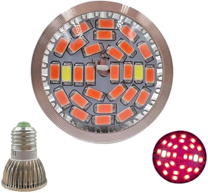 Home Bulbs 5W AC85-110V E27 28LEDs Full Spectrum Grow Light Led Grow Lamp Hydroponic Systems Best for Medicinal Plants Growth Flowering 10 PCS/Pack Household Lamp