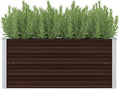 Galvanized Raised Garden Bed Planter Raised Garden Boxes Outdoor Large Metal Raised Garden Beds for Vegetable Gardening Backyard Patio 39.4x15.7x17.7