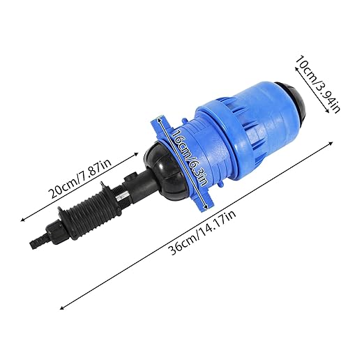 0.4-4% Fertilizer Injector for Drip Irrigation Adjustable Dosing Pump Water Powered Liquid Dosing Pump Liquid Dispenser for Garden Greenhouse Irrigation Farm （ 2.84-42.67psi）