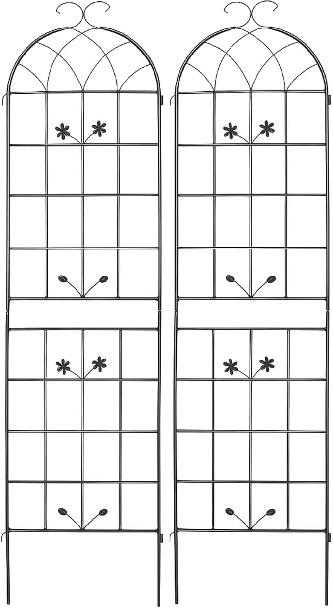 Metal Garden Trellis 2 Pack Metal Trellis for Climbing Plants