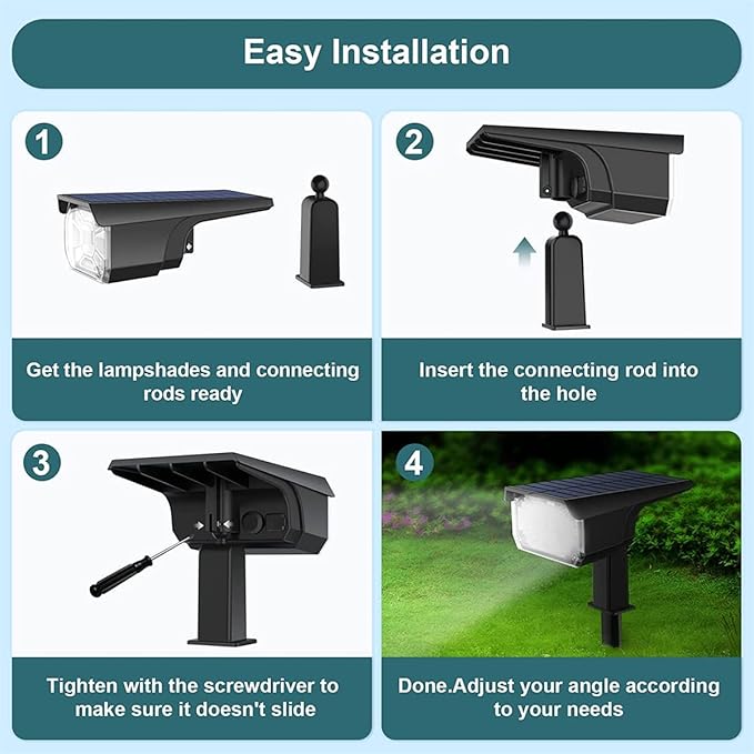 Solar Spot Lights OutdoorAdjustable 2 in 1 USB &amp Solar Powered IP65 Waterproof Landscape Spotlights3 Modes Solar Outdoor Lights for Yard Garden Porch PatioWhite light2 pcs (Warm Light 2 pcs)