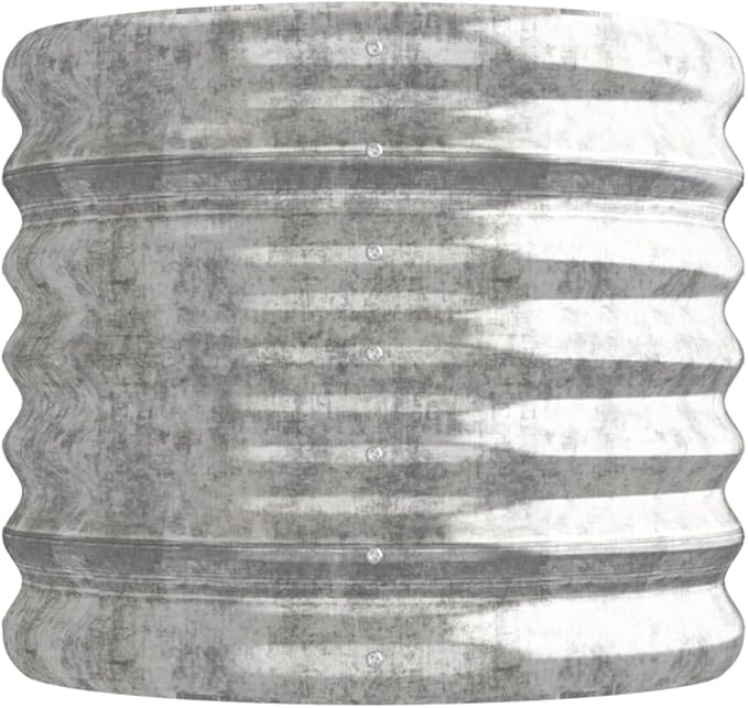 Garden Raised BedBalcony Planter BedsModern DesignGarden DecorationBackyard Raised BedsHerb PlantersHerb Plantersfor PatioCourtyardBalconyPowder-coated Steel 44.9x15.7x14.2 Silver