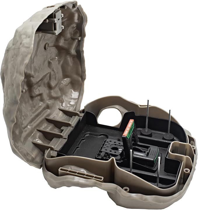 Rodent Rock 2G Bait Station – Discreet Tamper-Resistant Rodent Control – Durable Outdoor Bait Station with Natural Rock Appearance