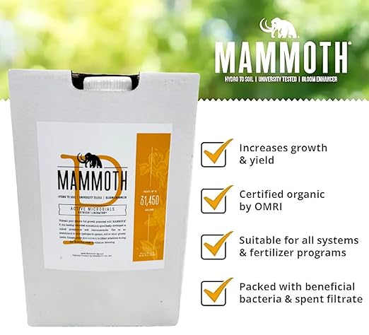 Mammoth P Bloom Booster &amp Enhancer - Plant Nutrients for Increased Growth &amp Yield (5-Gallon)