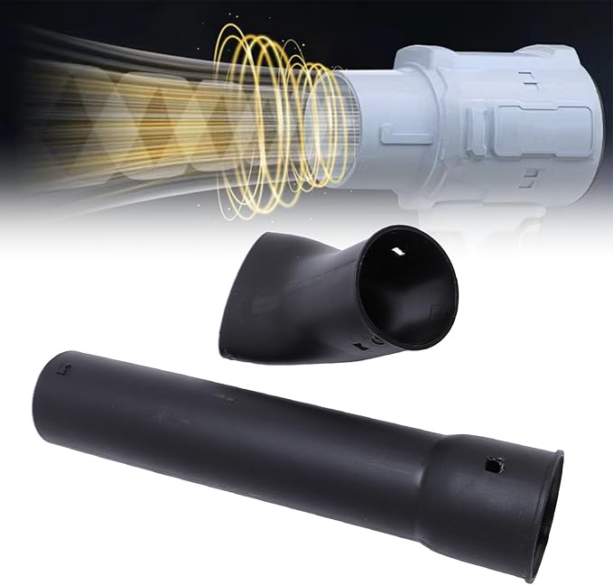 Hilitand Leaf Blower Nozzle Handheld Blower Nozzle Flat End Nozzle for Tight Spaces with 1-Click Installation Compatible with Cordless Handheld Blowers
