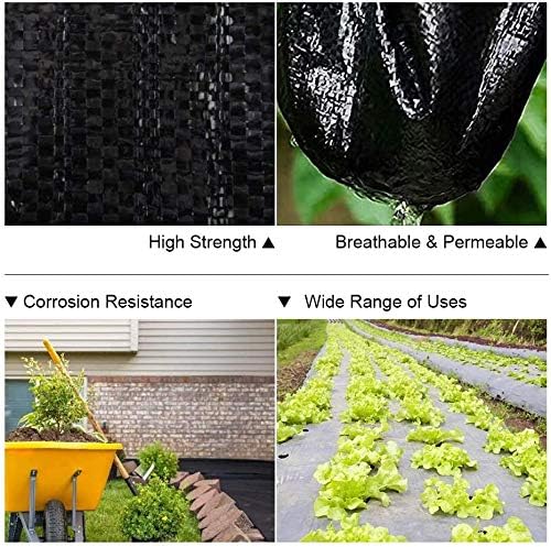 Premium 5oz Pro Weed Barrier Landscape Fabric Ground Cover Heavy Duty Commercial Anti-Weed Gardening Mat 3ft x 300ft