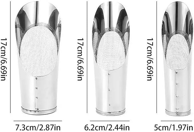 Bonsai Soil Scoop 3pcs Soil Scoop for Indoor Plants Stainless Steel Scooper for Planting Rust-Proof Bonsai Hand Tool with Comfortable