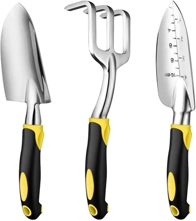 Garden Tools Shovel Garden Tool Set -3 Piece Aluminum Gardening Hand Tools Shovel Trowel