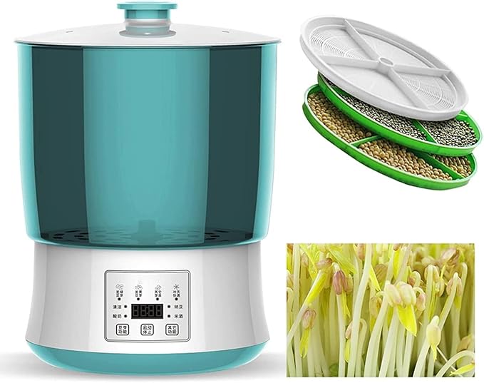 Automatic Sprouter Bean Growing Machine Household Intelligence Seed Sprout Maker Automatic Sprinkler Green Seeds Growing Machine Automatic