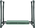 Garden Kneeler and Seat Foldable Stool with Foam Pad Sturdy and Lightweight Bench Green