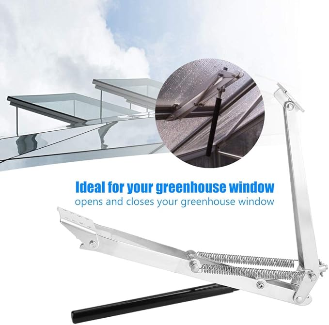 Greenhouse Automatic Window Opener Solar Heat Sensitive Auto Thermo Opener Prevent Overheating Automatic Roof Vent Opener for Greenhouse