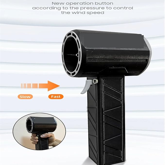 Electric Dust Blower Brushless Motor 11 Blade Powerful Turbofan Stepless Adjustable Rechargeable Jet Dry Blower for Home Car