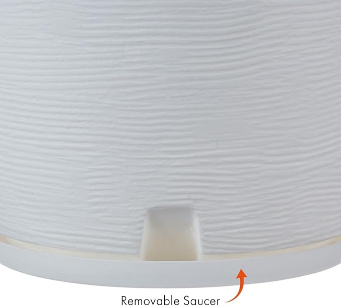 Floridis Planter Set of 3 Outdoor/Indoor Plastic Resin (White)