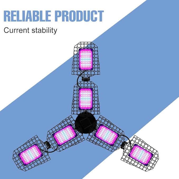 4PCS 200W Adjustable LED Full Spectrum Plant Lamp AC100-277V Deformable Hydroponic Succulent Cultivation Growth Lamping 110V Red/Blue Foldable 90° Indoor Seedling Planting Lamps UV/IR Greenhouse Tent