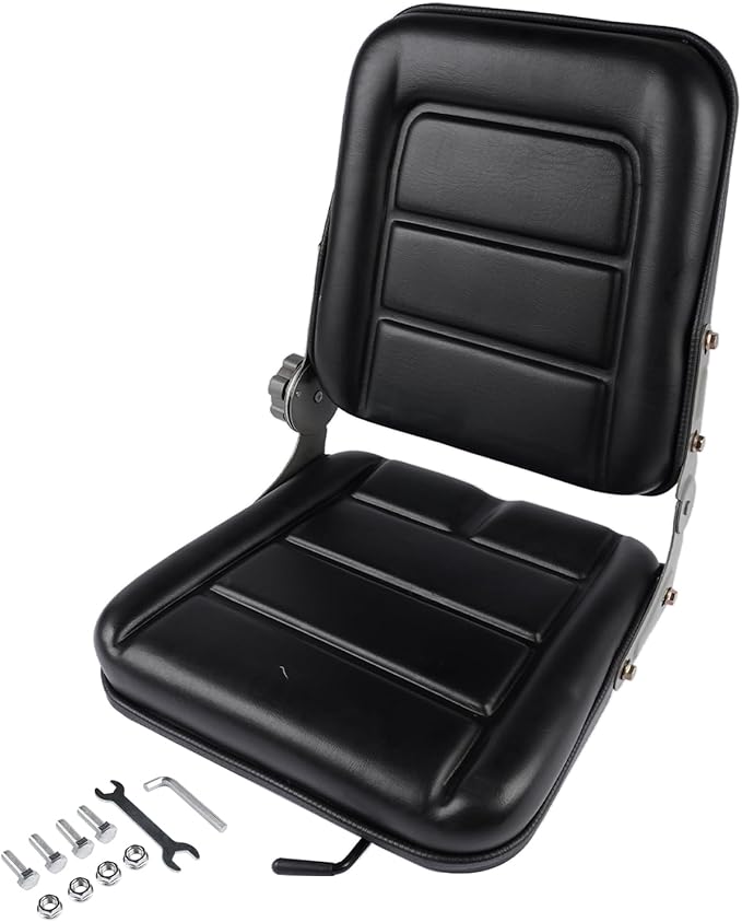 Universal Adjustable Backrest Seat for Forklift Tractor Excavator Lawn Mower and Agricultural or Construction Equipment