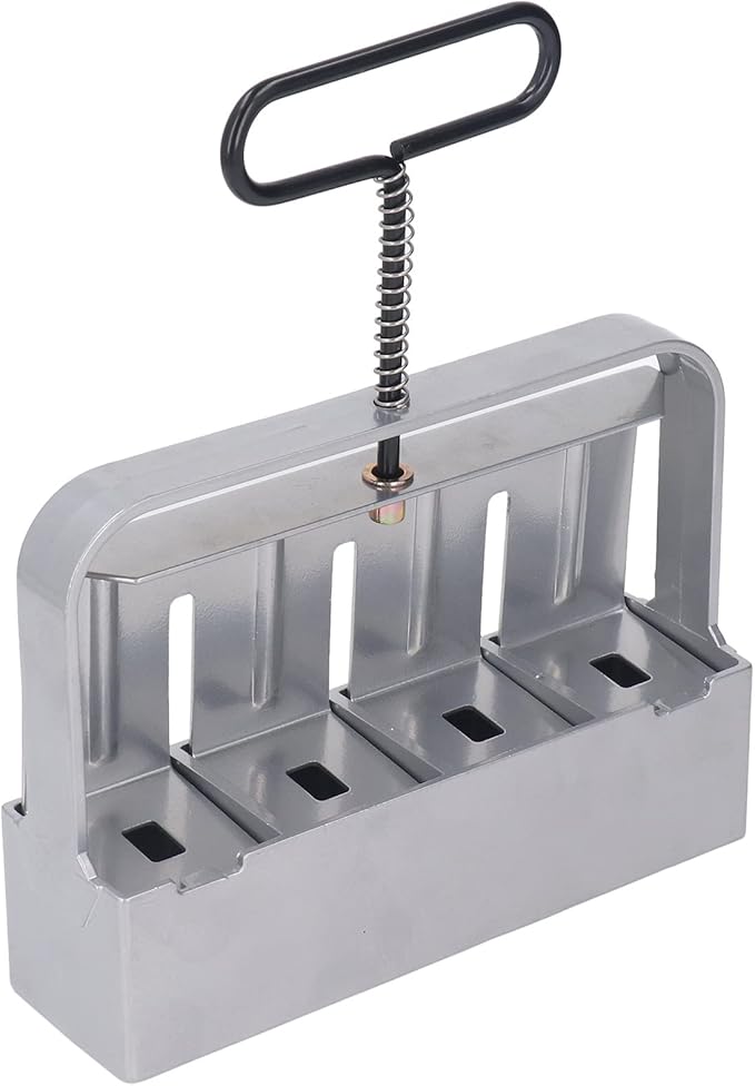 Silver Manual Soil Block Maker Handheld Seedling Micro Soil Blocker Set for Greenhouse Cultivating Garden Farm