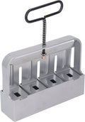 Silver Manual Soil Block Maker Handheld Seedling Micro Soil Blocker Set for Greenhouse Cultivating Garden Farm