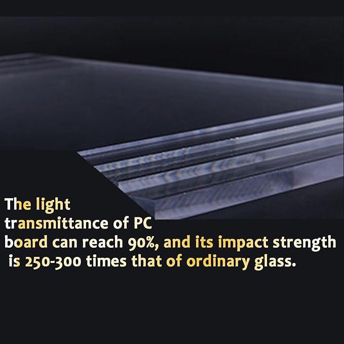 Polycarbonate sheets skylight panels shed roofing panelsPolycarbonate Plastic Sheetleisure huts suitable for outdoor garden greenhouse canopy awnings. Transparent color.(Blue4 x 16.4ft)