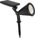 Hemoton Outdoor Waterproof 4led Warm White Powered Lawn Lights with 3 Lighting Modes for Garden Yard Pathway Tree Uplighting