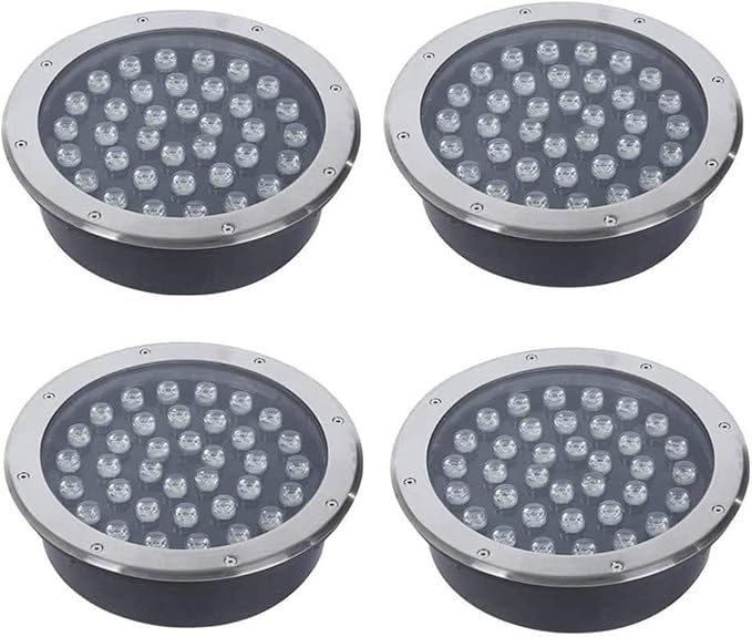 4PCS Underground Light LED 85-265V Landscape Lights IP67 Waterproof Path Light Underground Light LED Landscape In-ground Well Lights Decorative SpotlightGreen-36W