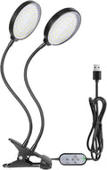 BRRNOO Grow Lights for Indoor Plants Grow Lights for Seed Starting Adjustable Desktop Clamp Growing Lamp 78 LEDs Sunlight Full Spectrum Light for Indoor Plants 5 Dimmable Levels (2 Heads)
