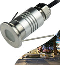 1/10PCS LED Mini In-Ground Well Light - Spotlight Led Beam Light 1W 12V DC 120° LED Beam Angle Spotlight IP67 Waterproof Recessed Outdoor Landscape Lighting(Cool White 6000k1PCS-(DC-12V))