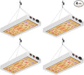 4 Pack 1500W Full-Spectrum LED Plant Grow Lights Veg/Bloom Modes Dimmable UV/IR Included AC100-277V Ideal for Greenhouses Tents Hydroponics Boost Yield &amp Vitality Full Planting Lighting With US