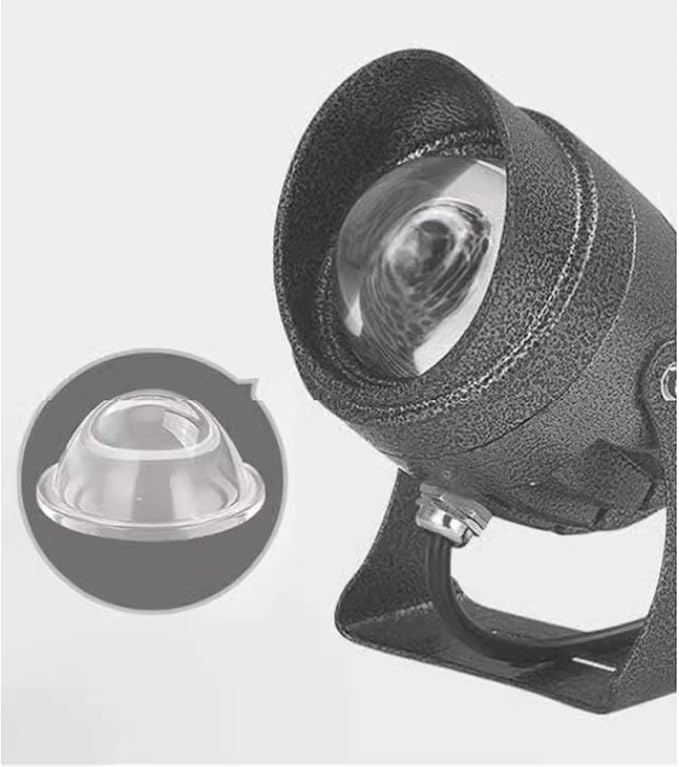 Rotation Spotlight - Narrow Beam Spotlight 220V IP65 Waterproof Flood Light 10W Long Distance Wall Washer Spot Light Outdoor Architectural Lawn LED Landscape Lamp(Red)