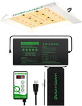 MARS HYDRO TS600 100W LED Grow Light with 10''x 20.75'' Seedling Heat Mat with Thermostat for Indoor Plants Hydroponic Seed Starting Vegetables