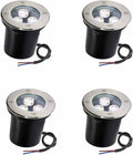 4PCS Led Landscape Lights - Outdoor Recessed Spotlight 3W IP67 Water Proof Outdoor LED Buried Light Recessed In Ground Pathway Lights Floor Lamp for Bridge Garden Landscape