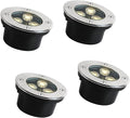 Ground LED Landscape Lights - Outdoor Buried Lights AC85-110V LED Spotlight IP65 Waterproof Walkable Outdoor Avenues Paths Garden Lighting Recessed Ground LightWarm White 4a5W