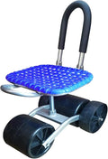 Sit Down Yard Work Tool - Greenhouse Mobile Work Stool | Yard Work Seat Swivel Garden Cart with Durability Compact Garden Work Chair Smooth &amp Sturdy Gardening Workseats for Outdoor Use