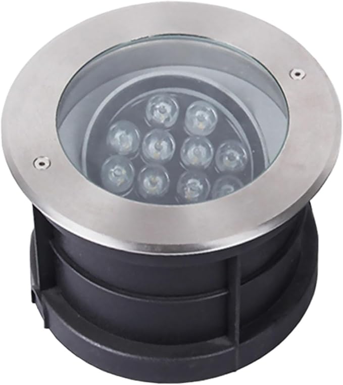 Outdoor Buried Lights - LED Underwater Tlight 24V Low Voltage 15° Angle Adjustment Submersible Spotlight IP68 Waterproof Fountain Light for Underwater Landscape Lighting